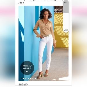 BP white skinny jeans